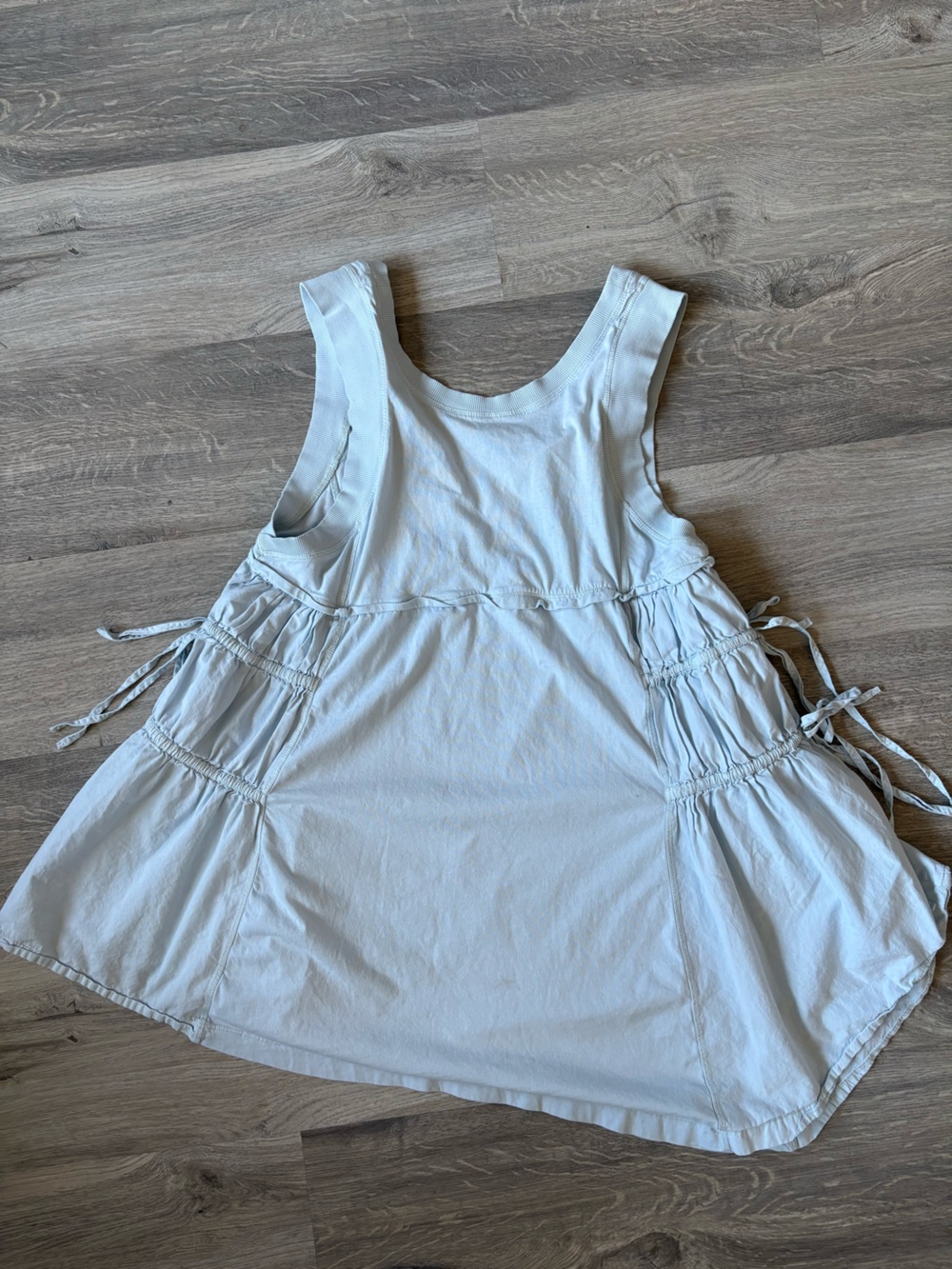 Anthropologie Pale Blue Side-Tie Dress